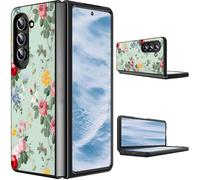 CGFGHHUY for Samsung Galaxy Z Fold 7 Case 2025 Slim Lightweight Hard PC Shook Proof Protective Phone Case Cover for Samsung Galaxy Z Fold 7 5G 8 inch - Rose Floral Flower