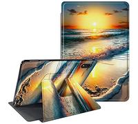 CGFGHHUY iPad 10th Generation Case 10.9 Inch 2022 - 360 Degree Rotating Stand Protective Smart Cover With Auto Wake Sleep - Sea and The Sunset