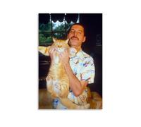 CGHSDJ Freddie Mercury Waterproof Canvas Poster Wall Art HD UV Resistant Print Suitable for Living Rooms And Hallways And Makes A Great GiftUnframe-style24x36inch(60x90cm)