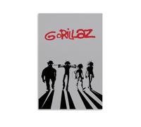 CGHSDJ Gorillaz Waterproof Canvas Poster Wall Art HD UV Resistant Print Suitable for Living Rooms And Hallways And Makes A Great GiftUnframe-style20x30inch(50x75cm)