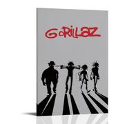 CGHSDJ Gorillaz Waterproof Canvas Poster Wall Art HD UV Resistant Print Suitable for Living Rooms And Hallways And Makes A Great GiftFrame-style12x18inch(30x45cm)