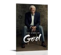 CGHSDJ Morgan Freeman Waterproof Canvas Poster Wall Art HD UV Resistant Print Suitable for Living Rooms And Hallways And Makes A Great GiftFrame-style20x30inch(50x75cm)