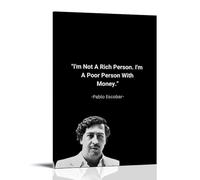 CGHSDJ Pablo Escobar Waterproof Canvas Poster Wall Art HD UV Resistant Print Suitable for Living Rooms And Hallways And Makes A Great GiftFrame-style20x30inch(50x75cm)