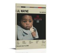 CGHSDJ Tha Carter III by Lil Wayne Waterproof Canvas Poster Wall Art HD UV Resistant Print Suitable for Living Rooms And Hallways And Makes A Great GiftFrame-style24x36inch(60x90cm)