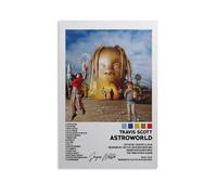 CGHSDJ Travis Scott Astroworld Waterproof Canvas Poster Wall Art HD UV Resistant Print Suitable for Living Rooms And Hallways And Makes A Great GiftUnframe-style12x18inch(30x45cm)