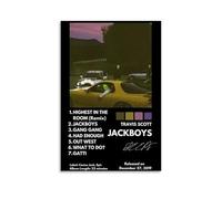 CGHSDJ Travis Scott JackBoys Waterproof Canvas Poster Wall Art HD UV Resistant Print Suitable for Living Rooms And Hallways And Makes A Great GiftUnframe-style12x18inch(30x45cm)