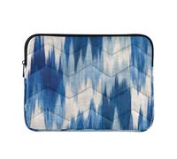 Cgiub Abstract Blue White Laptop Sleeve 13-14 Inch Protective Laptop Case Shockproof Computer Briefcase Carrying Case Portable Laptop Bag for Notebook, Tablet, 34x26x2 cm