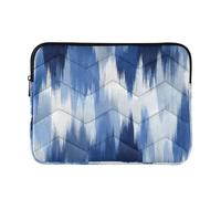 Cgiub Abstract Blue White Laptop Sleeve 15-16 Inch Protective Laptop Case Shockproof Computer Briefcase Carrying Case Portable Laptop Bag for Notebook, Tablet, 40x30x2 cm