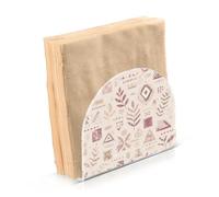 Cgiub Boho Earthy Napkin Holder for Table Freestanding Acrylic Napkin Holder Upright Tissue Storage Dispenser for Dining Table Bar Restaurant