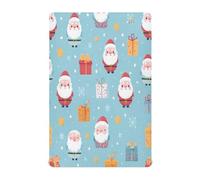 Cgiub Christmas Santa Claus Crib Sheet for Boys and Girls 132x71x23 cm Cot Sheet Baby Sheet Jersey Soft Breathable Fitted Sheet for Standard Cribs and Toddler Mattresses
