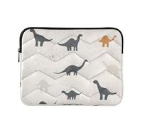 Cgiub Cute Dinosaur Laptop Sleeve 15-16 Inch Protective Laptop Case Shockproof Computer Briefcase Carrying Case Portable Laptop Bag for Notebook, Tablet, 40x30x2 cm