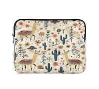 Cgiub Cute Llama Laptop Sleeve 13-14 Inch Protective Laptop Case Shockproof Computer Briefcase Carrying Case Portable Laptop Bag for Notebook, Tablet, 34x26x2 cm