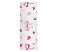 Cgiub Doodle Bows Yoga Mat for Sport Stretching Pilates 180x66 cm Thin and Non-slip Exercise Mat Fitness Mat Eco-friendly Travel Workout Mat Home Sports Mat