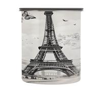Cgiub Eiffel Tower (1) Coffee Canister 500 ml Airtight Stainless Steel Food Storage Container Kitchen Storage Jar with Lid for Coffee Beans Tea Sugar