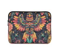 Cgiub Falcon Flower Laptop Sleeve 13-14 Inch Protective Laptop Case Shockproof Computer Briefcase Carrying Case Portable Laptop Bag for Notebook, Tablet, 34x26x2 cm