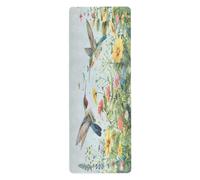 Cgiub Flying Hummingbirds Yoga Mat for Sport Stretching Pilates 180x66 cm Thin and Non-slip Exercise Mat Fitness Mat Eco-friendly Travel Workout Mat Home Sports Mat