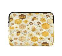 Cgiub Honeycombs Laptop Sleeve 15-16 Inch Protective Laptop Case Shockproof Computer Briefcase Carrying Case Portable Laptop Bag for Notebook, Tablet, 40x30x2 cm
