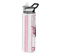 Cgiub Red Cherries Tied with Bows Sports Water Bottle with Leak Proof Straw Lid 1000 ML BPA-Free Reusable Tritan Plastic Water Bottle for School Outdoor Sports and Travel