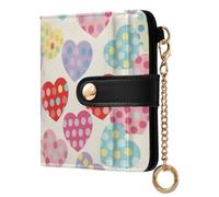 Cgiub St. Patrick's Day Clover Wallets for Women RFID Blocking Ladies Purse PU Leather Clutch Wallet with Zip Coin Pocket & Credit Card Holder, 10.5x11 cm