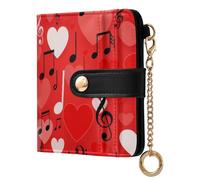Cgiub St.Patrick's Day Cute Gnome Clover Wallets for Women RFID Blocking Ladies Purse PU Leather Clutch Wallet with Zip Coin Pocket & Credit Card Holder, 10.5x11 cm