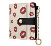 Cgiub Three Horses Run Wallets for Women RFID Blocking Ladies Purse PU Leather Clutch Wallet with Zip Coin Pocket & Credit Card Holder, 10.5x11 cm