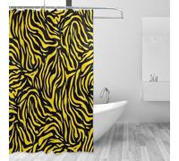 Cgiub Zebra Pattern Shower Curtain 157x183 cm Waterproof Heavy Duty Bathroom Curtains Washable Decorative Fabric Bath Curtains Bathtub Curtain with 12 Hooks