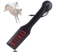 CGJIANG Horse Crop,PU Leather Black Horse Riding Crop,Riding Paddle for Horse Daily Training (Shape 2)