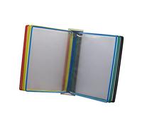 CGJseFH file folders, Wall Mount Reference And Display System, 10 Double-Sided Panels Folder Wall-Mounted File Holder, Poster Flip Book , Mounted(Multi Coloured)