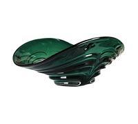 CGJseFH Fruit Bowl, Table Top Crystal Glass Fruit Plates Bowls for Dessert Plate Cake Candy Snack Bowl,Art Flower-16 Inch Diameter