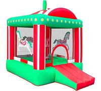 CGJseFH Inflatable castles, Soft and Safe Bouncy Castle Large Inflatable Bounce House Thick Material Jumping with Slide Blower Outdoor Garden Parks
