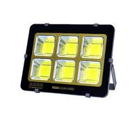 CGJseFH Solar Lights Outdoor, LED Flood Light Outdoor Super Bright Security Lights Spot Lighting 150-1000㎡, 6000K Work IP67 for Yard Stadium Lawn Barn, Black(300W)