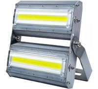 CGJseFH Solar Lights Outdoor, Lens Security Lights ，IP67 and High Light Transmission White LED Work Spotlight for Warehouse, Garden, Roof(Cold White,100W)