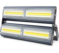 CGJseFH Solar Lights Outdoor, Lens Security Lights ，IP67 and High Light Transmission White LED Work Spotlight for Warehouse, Garden, Roof(Cold White,200W)