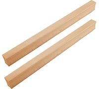 CGJseFH Wooden Door Handles, 2pcsWood Drawer Knobs, Cabinet Cupboard Handle Wardrobe Wooden Solid Suitable for Bedside Closet Log(Hole Distance:256mm)