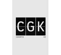 CGK Jakarta ID: Jakarta Travel Composition Notebook Traveler’s Journal in Indonesia