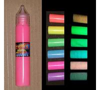 Cglowz Day Neon UV Reactive Fluorescent Glow in The Dark Paint - 30ml Paint Pen (Blue)