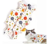 CGLRybO Cat Professional Recovery Suit for Abdominal Wounds or Skin Diseases, E-Collar Alternative for Cats and Dogs, After Surgery Wear, Pajama Suit