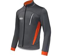 CGLRybO Men's Thermal Cycling Jacket - Windproof Waterproof Softshell Coat for Running & Biking, Breathable Reflective with Large Back Pocket (Winter Warm Up)