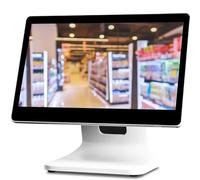 CGLYYDS 15.6in Touch Screen Monitor POS Cash Register Monitors 1366 * 768 Resolution 4GB 64GB Win10 POS System LCD Display for Business,EnglishSystem