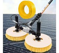 CGLYYDS Solar Solar Panel Cleaning Tool,Double Head Solar Panel Cleaning Equipment Solar Cleaner Robot,Photovoltaic Solar Panel Cleaning Machine 3.5m
