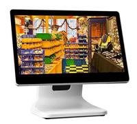 CGLYYDS Touch Cash Register 15.6in Touch Screen Monitor POS Cash Register Monitors 1366 * 768 LCD Monitor for Restaurant Bar Coffee,EnglishSystem