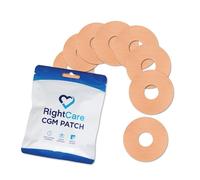 CGM Adhesive Patch for Libre Uncovered Circle, Tan, Made with Synthetic PRO Extreme KT Tape, Bag of 25