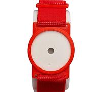 CGM Clips UK - Sensor Armband Holder/Protector Compatible with Freestyle Libre 1/2 - Red w Red Strap