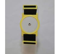 CGM Clips UK - Sensor Armband Holder/Protector Compatible with Freestyle Libre 1/2 - Yellow with Black Strap