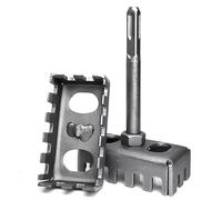 CGNRONEAU High-Strength SDS Plus Square Hole Punch for 86-Type Junction Boxes, Heavy-Duty Square Slot Cutter for Rotary Hammer Brick & Concrete Wall Openings, Outlets Cutter Tools