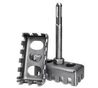 CGNRONEAU High-Strength SDS Plus Square Hole Punch for 86-Type Junction Boxes, Heavy-Duty Square Slot Cutter for Rotary Hammer Brick & Concrete Wall Openings, Outlets Cutter Tools