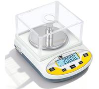 CGOLDENWALL Analytical Balance with Draft Shield, 3kg x 0.01g High Precision Lab Scale for Laboratory, Jewelry, Industrial & Educational Use, Calibrated & Ready to Read