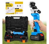 CGOLDENWALL Cordless Electric Sheep Shears 550W 6 Speed Goats | Professional, 2400RPM, 2 Lithium Batteries, Heavy Duty, Alpacas, Lubricating Oil