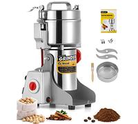 CGOLDENWALL Electric Grain Grinder 300g, Open-Cover-Stop, 5 min Timer