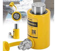 CGOLDENWALL Hydraulic Cylinder Ram 10T, Stroke 50mm, Body Height 104mm, Effective Area 15.89cm², for Bridges/Building/Machinery Industries (RSC-10T)